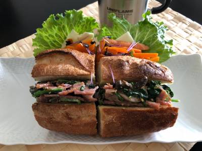 ほうれんそうのサンドイッチ