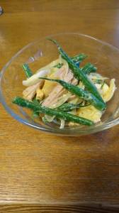 さやいんげんのサラダ