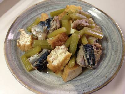 ふきとさば缶の煮物