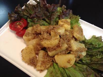 長芋のカレーそぼろ煮