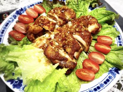 揚げ鶏のねぎソース