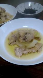 鶏肉とたまねぎの煮物