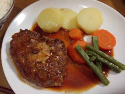 やわらか煮込みハンバーグ