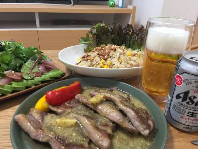 ラムの粒マスタードソース