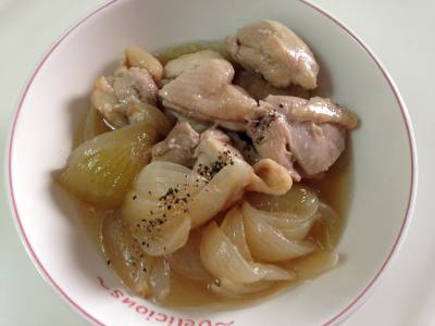 鶏肉とたまねぎの煮物