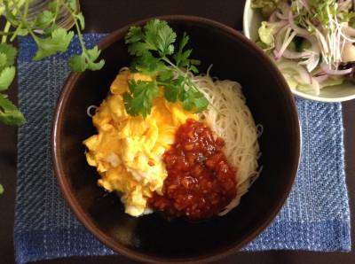 卵チリそうめん