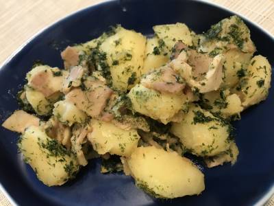 じゃがいもとベーコンの煮ころがし