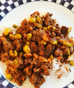 大豆入りドライカレー