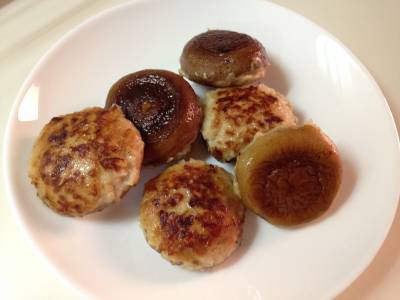 しいたけの肉詰め焼き