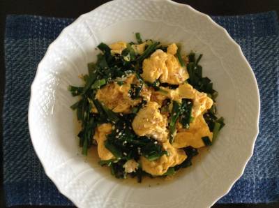 にらたまのあんかけ