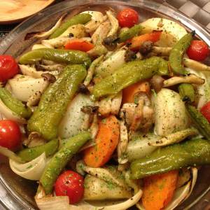 新じゃがと鶏肉のオーブン焼き