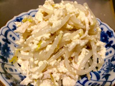 もやしと鶏肉の白あえ