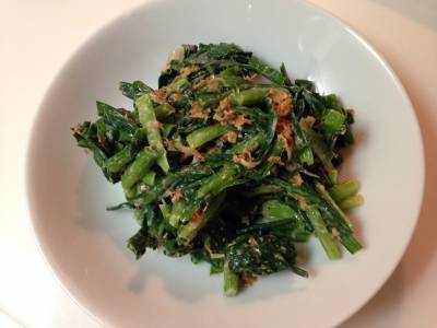 青菜のツナ風味あえ