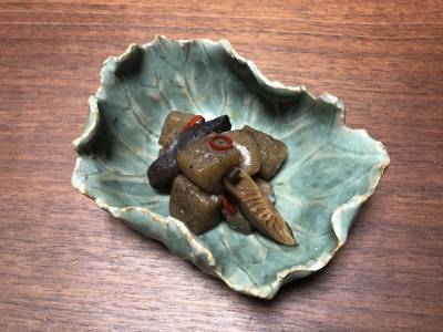 しいたけとこんにゃくのピリ辛煮