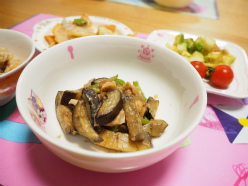 鶏肉となすのスタミナ炒め