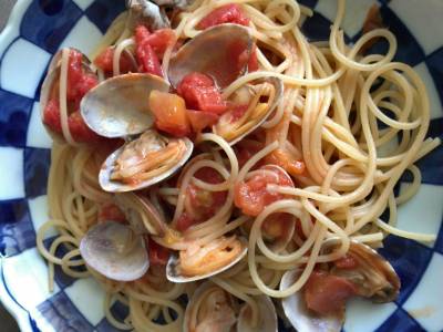 あさりのトマトスパゲッティ