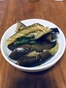 なすと青じそのナムル