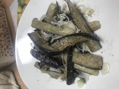 冷凍なすのナムル