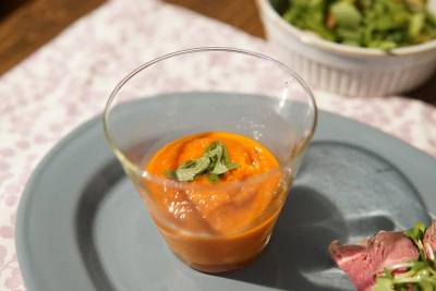 パプリカの冷製スープ