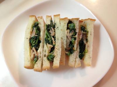 ほうれんそうのサンドイッチ