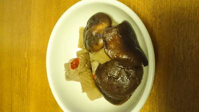 しいたけとこんにゃくのピリ辛煮