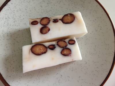 黒豆のミルク寒天よせ