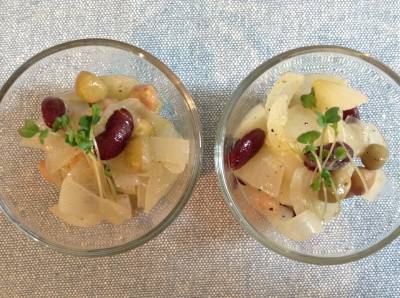 キャベツと大豆のビネガー煮