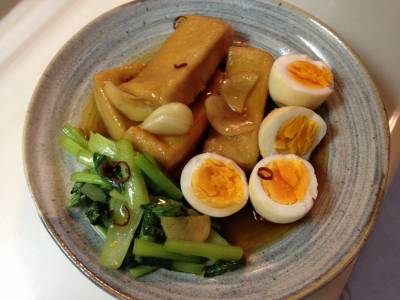 揚げ高野豆腐のピリ辛煮