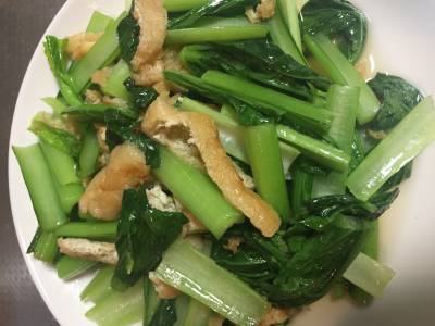 小松菜と油揚げのサッと煮びたし