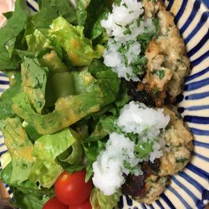 パセリたっぷり和風バーグ