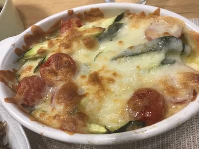 ズッキーニのチーズ焼き