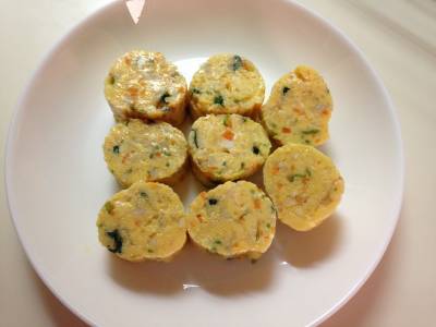 帆立てのうまだし巻き卵