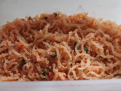 しらたきの明太子炒め