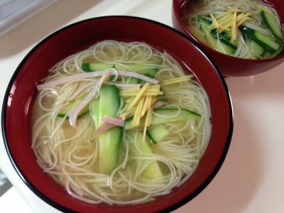 そうめんのみそ汁