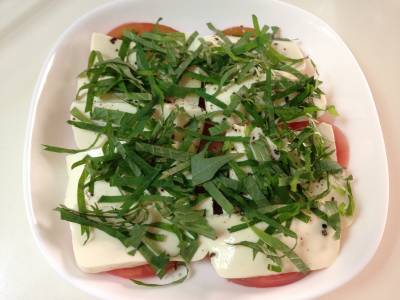 豆腐のカプレーゼ