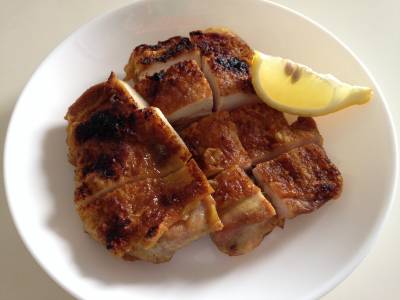 鶏もも肉のカレー塩