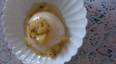 パンナコッタ キウイソース