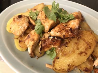 塩ざけのジャーマンポテト風