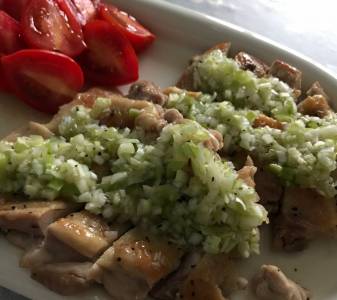 チキンソテー ねぎ塩だれ