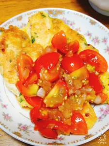 鶏ささ身のピカタ