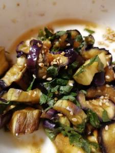 なすと青じそのナムル