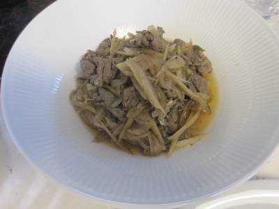 ごぼたま牛しぐれ煮