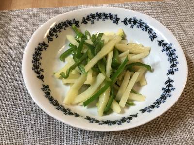 じゃがいもとピーマンのシャキシャキ炒め