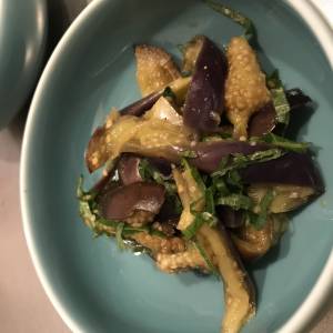 なすと青じそのナムル