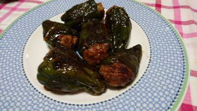 ピーマンの肉詰め