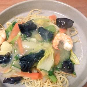 海鮮あんかけ焼きそば