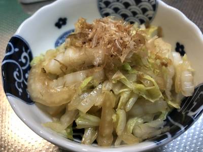 白菜のおかか炒め