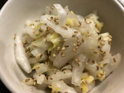 白菜のごまあえ