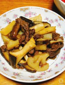 牛肉きのこのおかずきんぴら