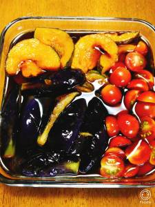 夏野菜の揚げびたし